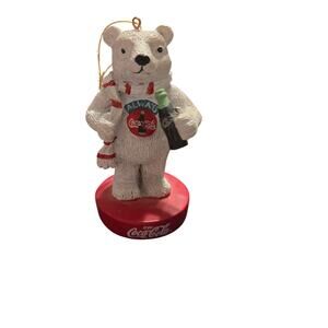 Vintage "Always Coca-Cola" Polar Bear Christmas Ornament Scarf Christmas Winter
